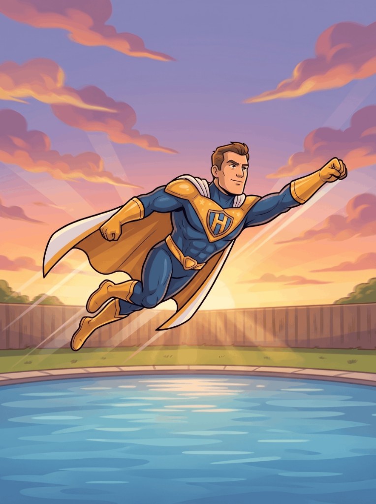 Loss Assessment Man flying to the rescue